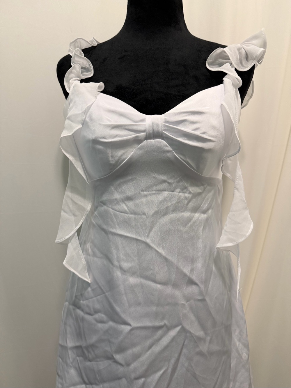 White Ruffle‎ Strap Sundress